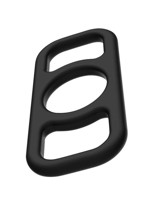 Addicted Toys - Set di Anelli Fallici in Silicone Nero 4 Pezzi