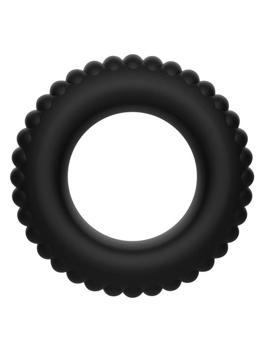 Addicted Toys - Set di Anelli Fallici in Silicone Nero 4 Pezzi