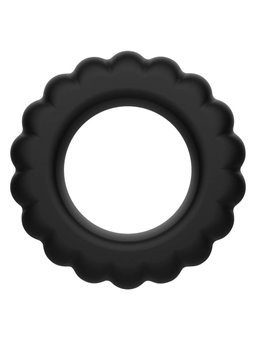 Addicted Toys - Set di Anelli Fallici in Silicone Nero 4 Pezzi