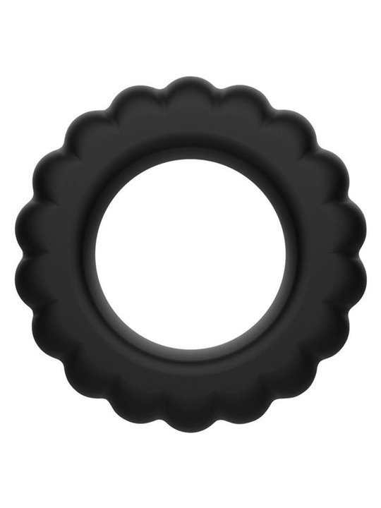 Addicted Toys - Set di Anelli Fallici in Silicone Nero 4 Pezzi