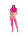 Chilirose CR 4884 - Fuchsia Lace Hold-Up Stockings Size S/L