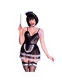 Chilirose CR 4628 - Costume da Cameriera 6 Pezzi Taglia L