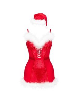Livco Corsetti LC 90607 - Christmas Theme Chemise + Thong Size L/XL