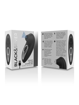 Black&Silver Drake - Black Clitoral Sucking Massager Vibrator