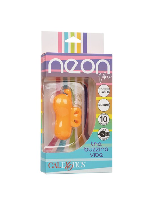 Calexotics Buzzing Vibe - Stimolatore da Dito 10 Vibrazioni Arancione