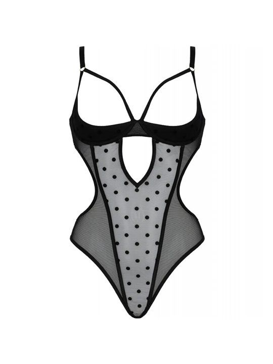 Passion Marina - Body Nero a Coppe Aperte Taglia S/M