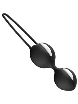Fun Factory Smartballs Duo - Palle di Kegel in Silicone Nero 70 Grammi