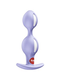 Fun Factory B-Balls Duo - Purple Silicone Anal Plug with Balls 13 cm