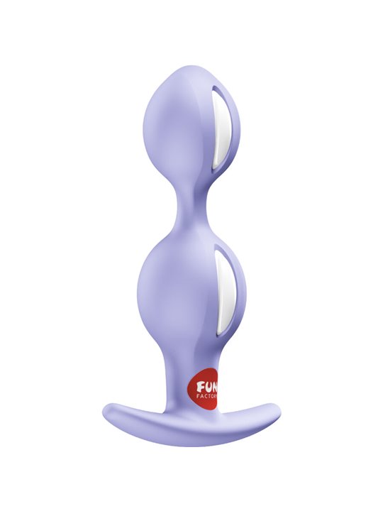 Fun Factory B-Balls Duo - Purple Silicone Anal Plug with Balls 13 cm