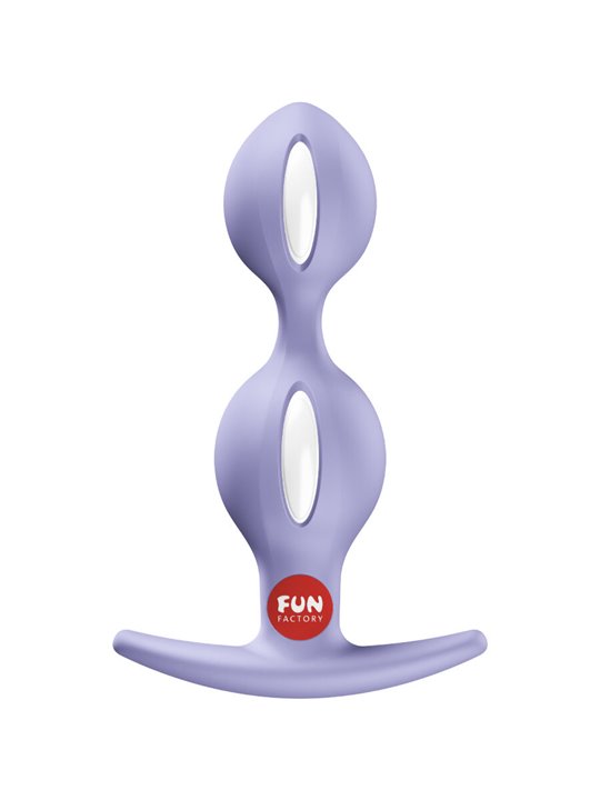Fun Factory B-Balls Duo - Purple Silicone Anal Plug with Balls 13 cm