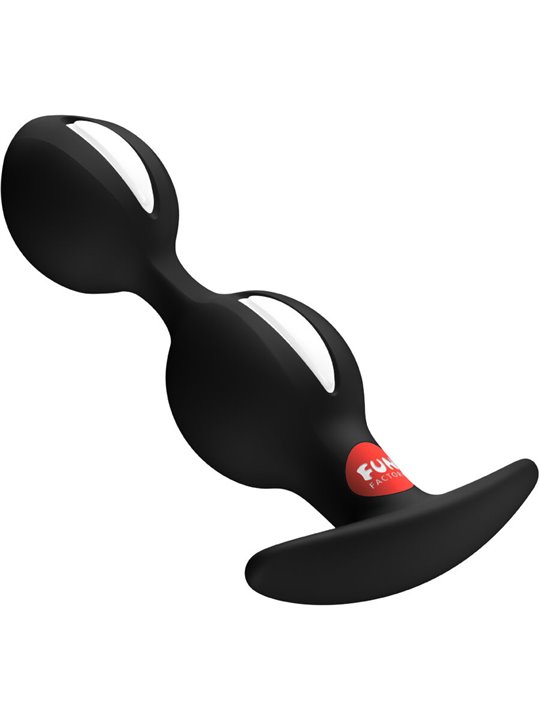 Fun Factory B-Balls Duo - Plug Anale in Silicone Nero con Sfere 13 Cm