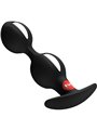 Fun Factory B-Balls Duo - Plug Anale in Silicone Nero con Sfere 13 Cm