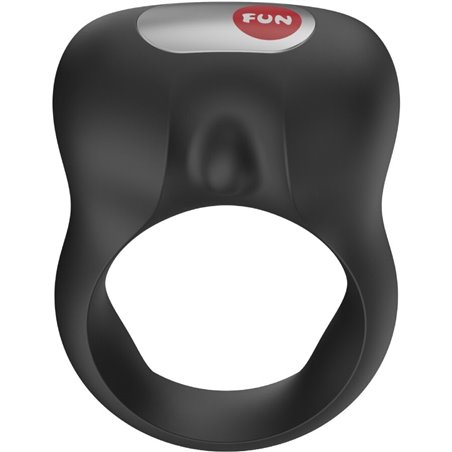 Fun Factory Steady - Black Silicone Vibrating Cock Ring