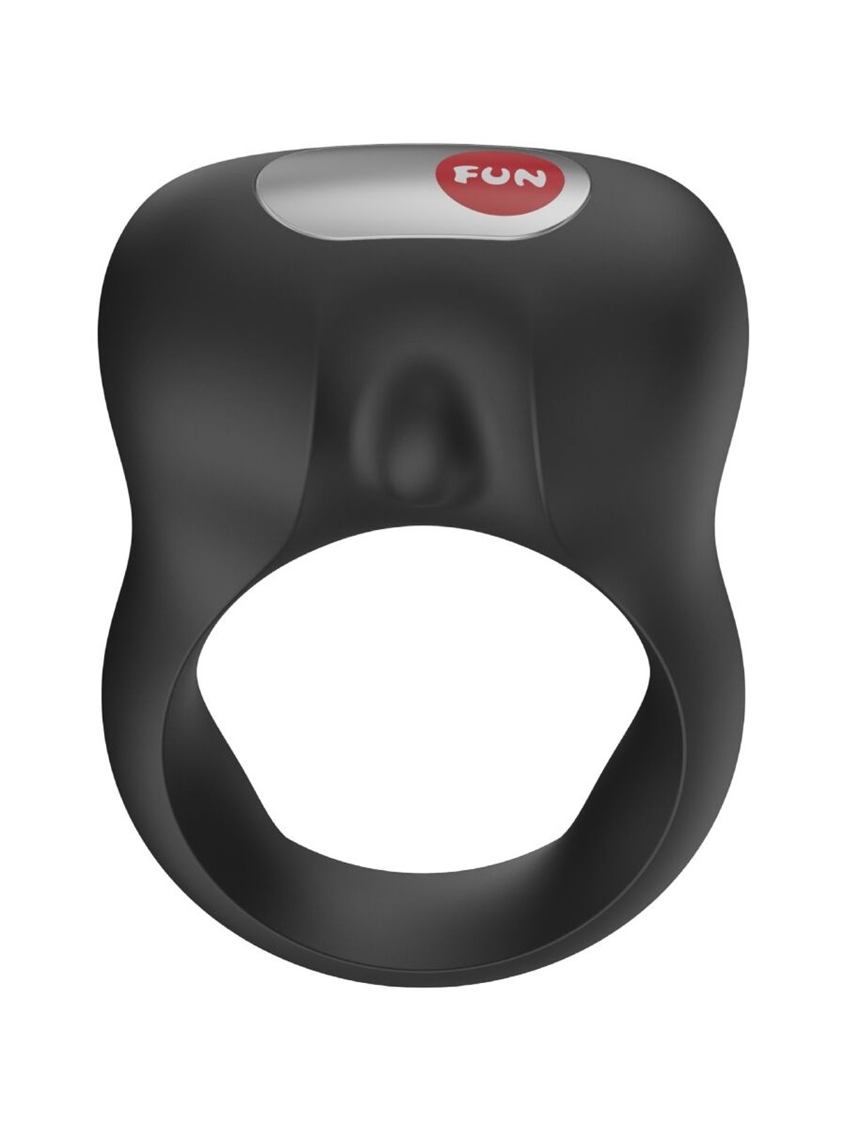 Fun Factory Steady - Black Silicone Vibrating Cock Ring