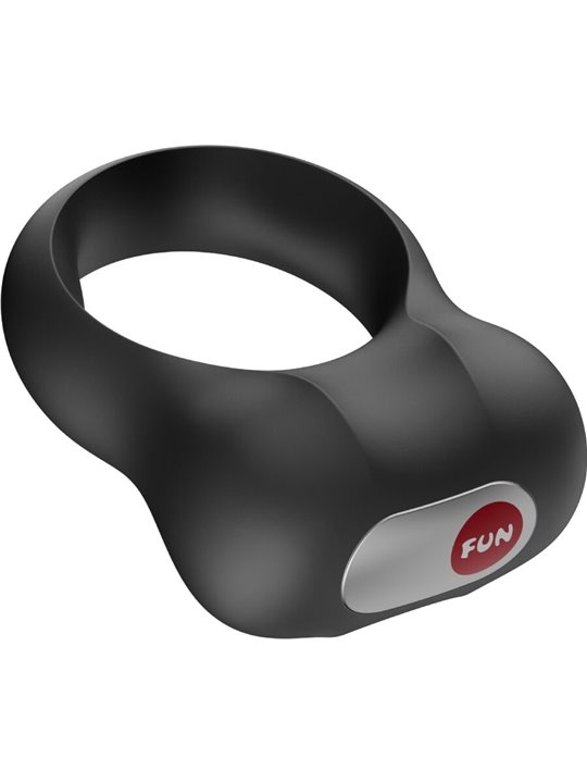 Fun Factory Steady - Black Silicone Vibrating Cock Ring