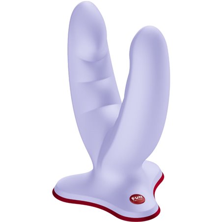 Fun Factory Ryde - Doppio Dildo in Silicone Viola con Ventosa