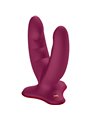 Fun Factory Ryde - Doppio Dildo in Silicone Bordeaux con Ventosa