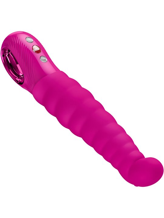 Fun Factory Patchy Paul - Vibratore Punto G in Silicone Fucsia 23 Cm