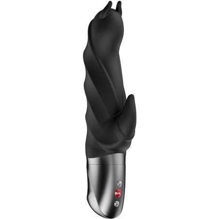 Fun Factory Darling Devil - Vibratore Rabbit in Silicone Nero 20 Cm