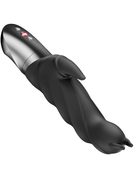 Fun Factory Darling Devil - Vibratore Rabbit in Silicone Nero 20 Cm