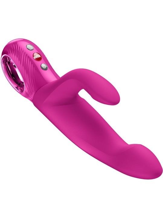 Fun Factory Bi Stronic Immerse - Vibratore Rabbit a Spinta Fucsia 22 Cm
