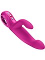 Fun Factory Bi Stronic Immerse - Vibratore Rabbit a Spinta Fucsia 22 Cm