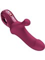 Fun Factory Bi Stronic Curve - Burgundy Thrusting Rabbit Vibrator