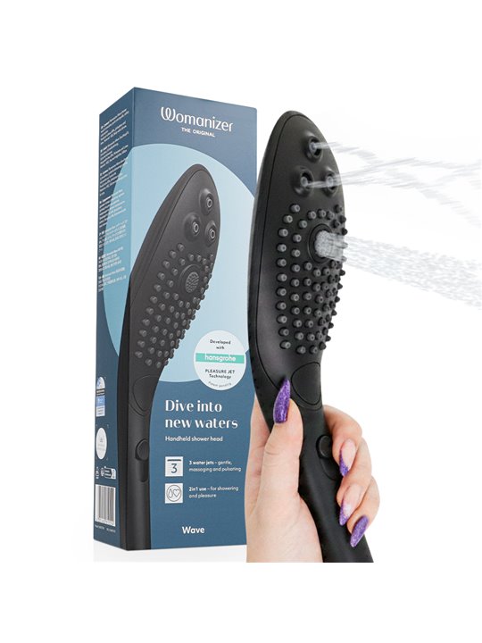 Womanizer Wave - Black Clitoral Stimulating Shower Head