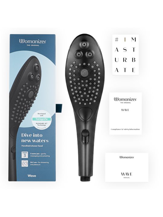 Womanizer Wave - Black Clitoral Stimulating Shower Head