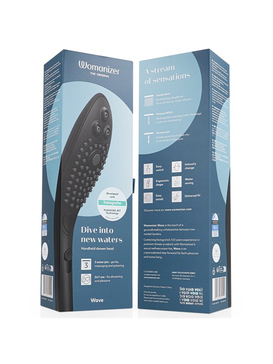 Womanizer Wave - Black Clitoral Stimulating Shower Head