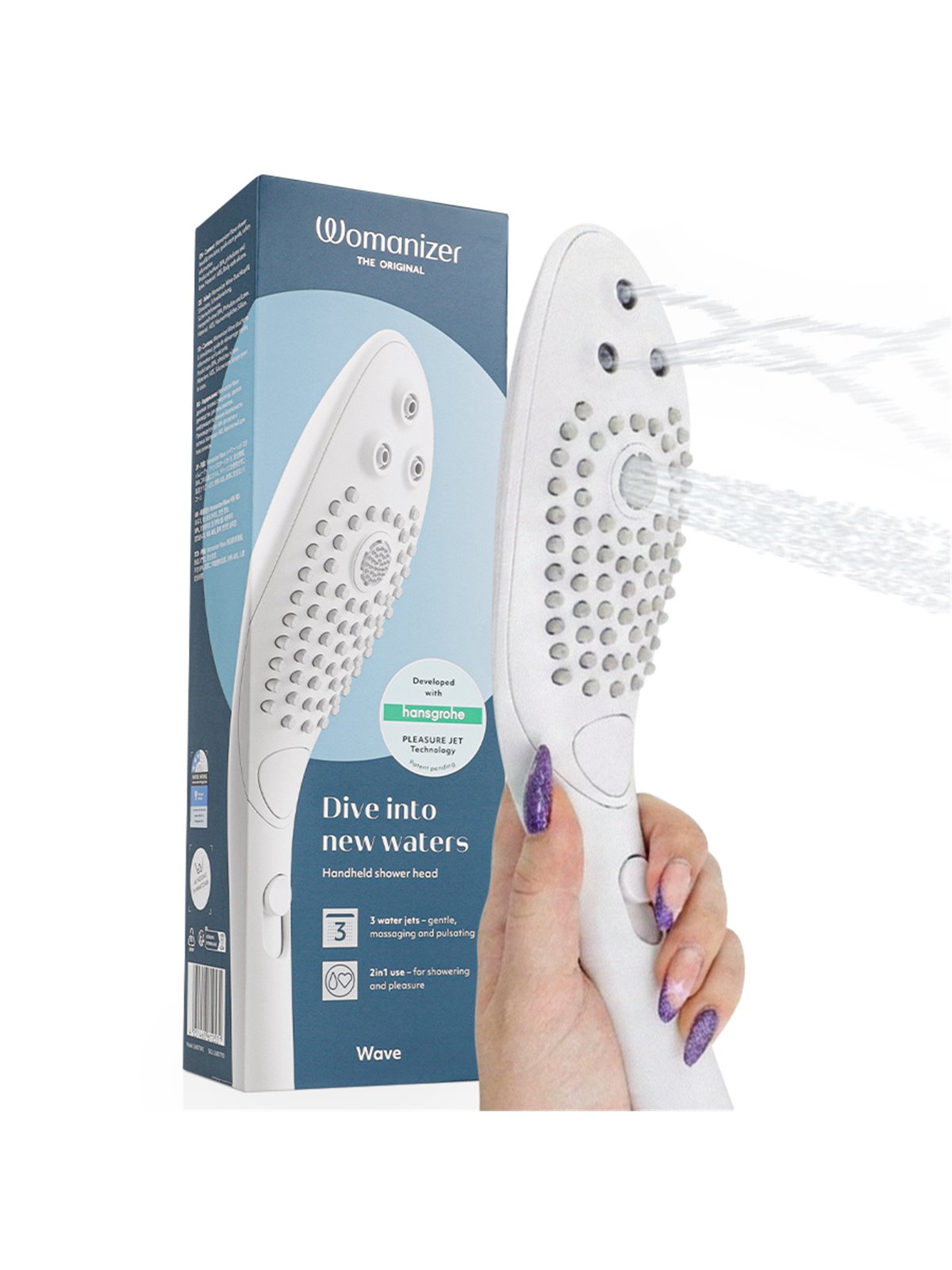 Womanizer Wave - White Clitoral Stimulating Shower Head