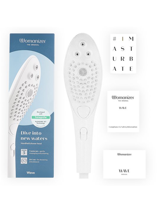 Womanizer Wave - White Clitoral Stimulating Shower Head