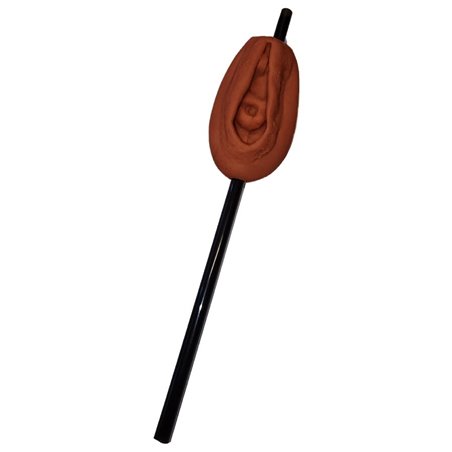 Diablo Picante - Brown Vagina-Shaped Straw