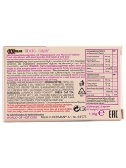 Hot Exxtreme Lbdo - Integratore Alimentare per la Libido Femminile 2 Cp