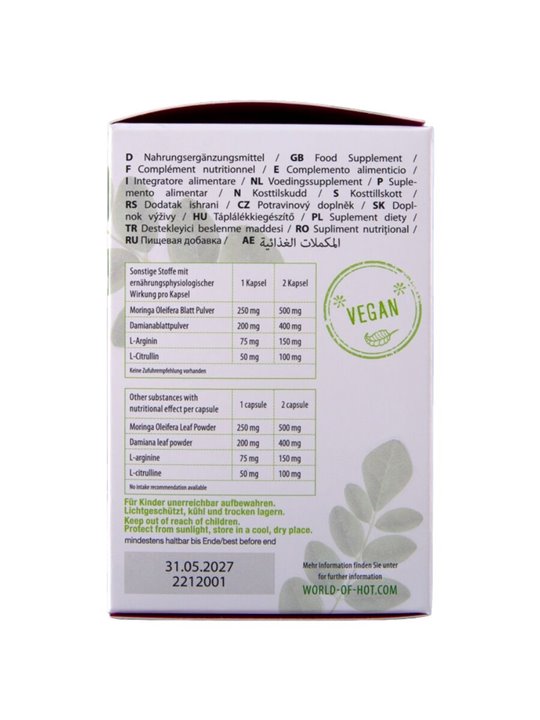 Hot Premium Moringa - Female Desire Supplement 60 Capsules