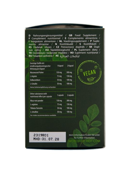 Hot Premium Moringa - Integratore per la Virilità Maschile 60 Cp
