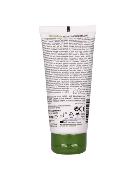 Hot NatureLube - Water-Based Lubricant with Aloe Vera 100 ML
