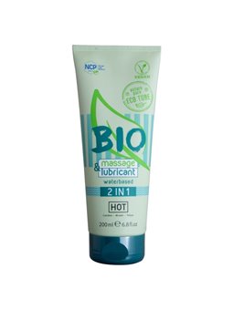 Hot Bio Massage & Lubricant - Lubrificante a Base d'Acqua 200 ML