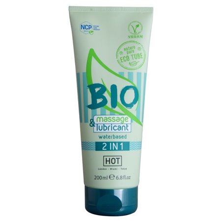 Hot Bio Massage & Lubricant - Lubrificante a Base d'Acqua 200 ML