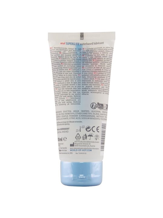 Hot SuperGlide Liquid Pleasure - Water-Based Anal Lubricant 100 ML
