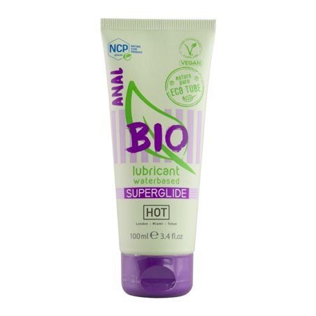 Hot SuperGlide Bio - Lubrificante Anale a Base d'Acqua 100 ML