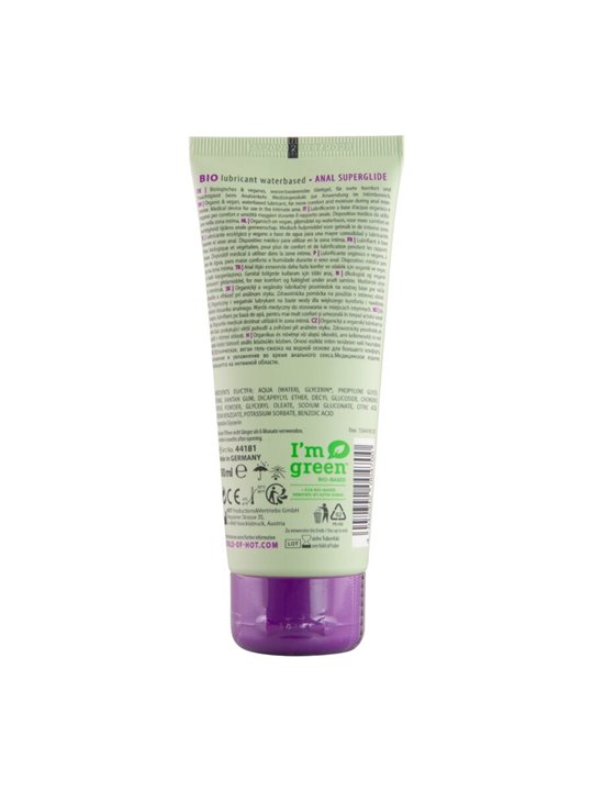 Hot SuperGlide Bio - Lubrificante Anale a Base d'Acqua 100 ML