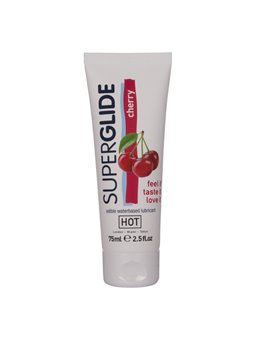Hot SuperGlide - Lubrificante Intimo Commestibile Aroma Ciliegia 75 ML