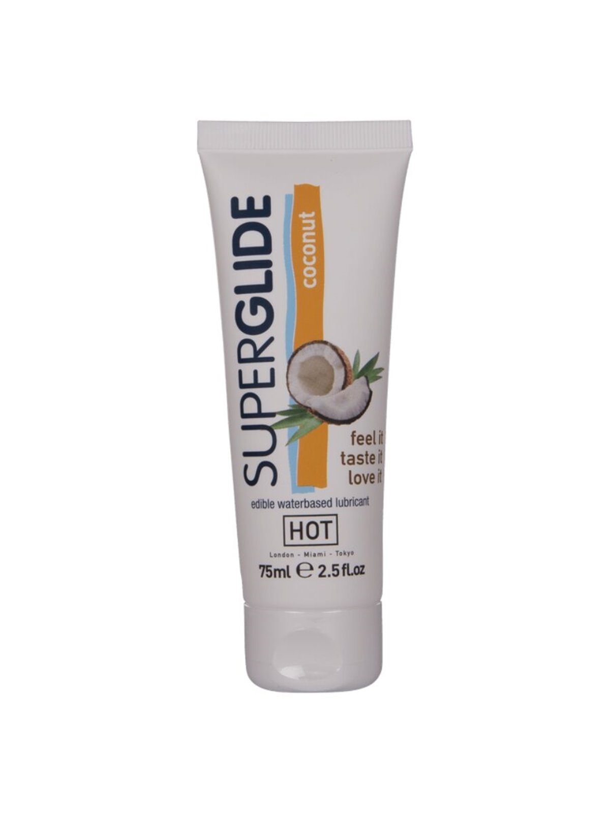 Hot SuperGlide - Lubrificante Intimo Commestibile Aroma Cocco 75 ML
