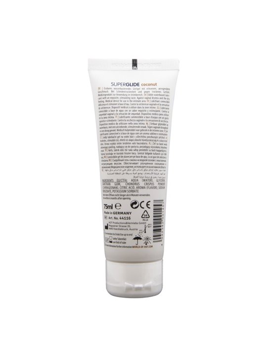 Hot SuperGlide - Lubrificante Intimo Commestibile Aroma Cocco 75 ML