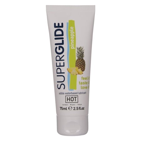 Hot SuperGlide - Edible Intimate Lubricant Pineapple Flavour 75 ML