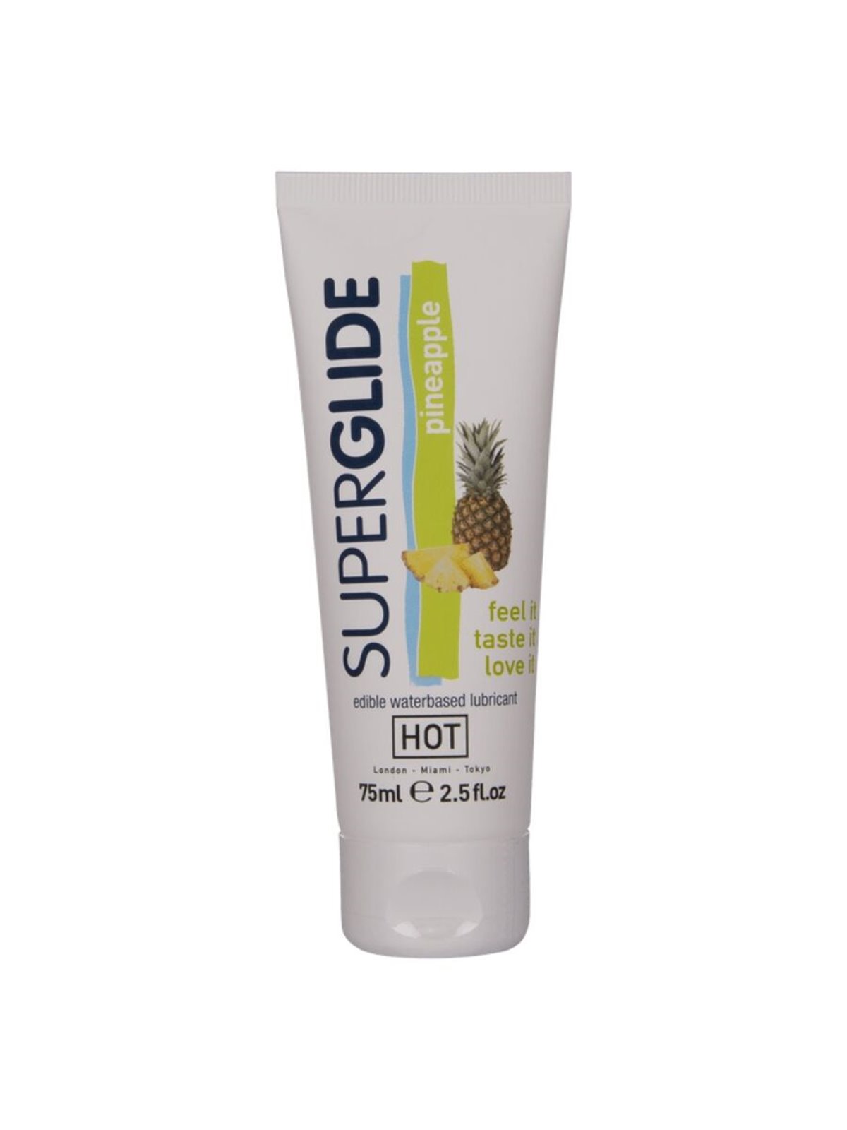 Hot SuperGlide - Edible Intimate Lubricant Pineapple Flavour 75 ML