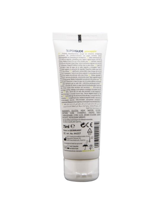 Hot SuperGlide - Edible Intimate Lubricant Pineapple Flavour 75 ML