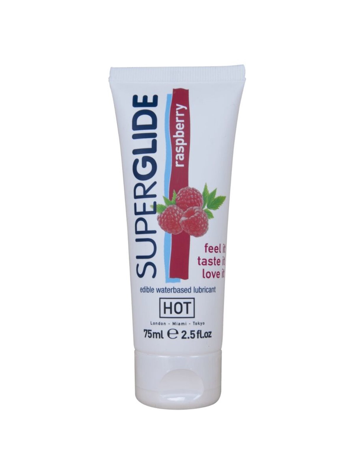 Hot SuperGlide - Lubrificante Intimo Commestibile Aroma Lampone 75 ML