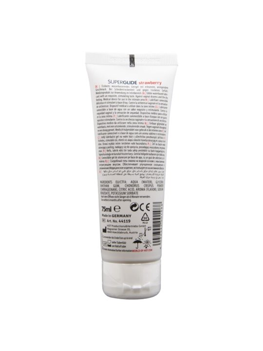 Hot SuperGlide - Lubrificante Intimo Commestibile Aroma Fragola 75 ML